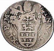 Italy Grosso Innocent XI 1676 MDCLXXVI KM# 385 INNOC XI P M coin obverse Italy Grosso Innocent XI 1676 MDCLXXVI KM# 385 INNOC XI P M coin obverse
