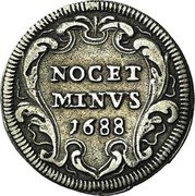 Italy Grosso Innocent XI 1685 KM# 465 NOCET MINVS 1688 coin reverse Italy Grosso Innocent XI 1685 KM# 465 NOCET MINVS 1688 coin reverse