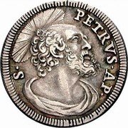 Italy Grosso Innocent XI 1686 KM# 476 S PETRVS AP coin reverse Italy Grosso Innocent XI 1686 KM# 476 S PETRVS AP coin reverse