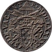 Italy Grosso Cardinal Paluzzo Paluzzi-Altieri 1691 MDCLXXXXI KM# 533 SEDE VACANT E MDCLXXXXI coin obverse