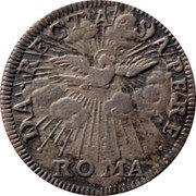 Italy Grosso Cardinal Paluzzo Paluzzi-Altieri 1691 MDCLXXXXI KM# 533 RO MA DA RECTA SAPERE coin reverse