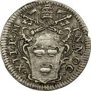 Italy Grosso Innocent XII 1696 KM# 590 INNOC XII P M coin obverse