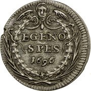 Italy Grosso Innocent XII 1696 KM# 590 EGENO SPES 1696 coin reverse