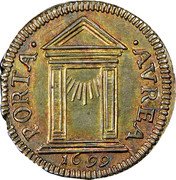 Italy Grosso Innocent XII 1699 KM# 609 PORTA AVREA 1699 coin reverse
