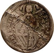 Italy Grosso Benedict XIII 1726 KM# 814 BENED XIII P M AN III coin obverse Italy Grosso Benedict XIII 1726 KM# 814 BENED XIII P M AN III coin obverse