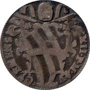 Italy Grosso Clement XII 1735 1735-V KM# 857 CLEMENS XII P M A V coin obverse Italy Grosso Clement XII 1735 1735-V KM# 857 CLEMENS XII P M A V coin obverse