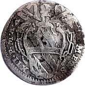 Italy Grosso Clement XII 1739 1739-X KM# 905 CLEMENS XII P M A X coin obverse Italy Grosso Clement XII 1739 1739-X KM# 905 CLEMENS XII P M A X coin obverse