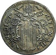 Italy Grosso Benedict XIV 1741 I KM# 926 BENEDICT XIV P M A II coin obverse Italy Grosso Benedict XIV 1741 I KM# 926 BENEDICT XIV P M A II coin obverse