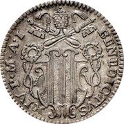Italy Grosso Benedict XIV 1741 I KM# 941 BENEDICTVS XIV P M A I coin obverse Italy Grosso Benedict XIV 1741 I KM# 941 BENEDICTVS XIV P M A I coin obverse