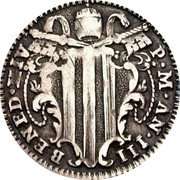 Italy Grosso Benedict XIV 1742 III KM# 944 BENED XIV P M AN III coin obverse Italy Grosso Benedict XIV 1742 III KM# 944 BENED XIV P M AN III coin obverse