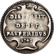 Italy Grosso Benedict XIV 1742 III KM# 944 DISPERSIT DEDIT PAVPERIBVS 1742 coin reverse Italy Grosso Benedict XIV 1742 III KM# 944 DISPERSIT DEDIT PAVPERIBVS 1742 coin reverse