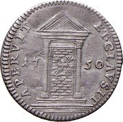 Italy Grosso Benedict XIV 1750 XI KM# 968 APERVIT ET CLAVSIT 17 50 coin reverse Italy Grosso Benedict XIV 1750 XI KM# 968 APERVIT ET CLAVSIT 17 50 coin reverse