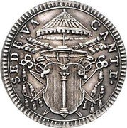 Italy Grosso Sede Vacante Issue 1758 KM# 976 SEDE VA CANTE coin obverse Italy Grosso Sede Vacante Issue 1758 KM# 976 SEDE VA CANTE coin obverse