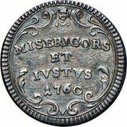 Italy Grosso Clement XIII 1760 1760-II KM# 996 MISERICORS ET IVSTVS 1760 coin reverse Italy Grosso Clement XIII 1760 1760-II KM# 996 MISERICORS ET IVSTVS 1760 coin reverse