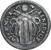 Italy Grosso (Benedict XIV) KM# 927 BENEDICT XIV P M A I coin obverse Italy Grosso (Benedict XIV) KM# 927 BENEDICT XIV P M A I coin obverse