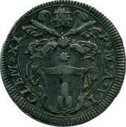 Italy Grosso Clement XI ND (1705) VI KM# 675 CLEM XI P M A I coin obverse Italy Grosso Clement XI ND (1705) VI KM# 675 CLEM XI P M A I coin obverse
