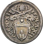 Italy Grosso Clement XI ND (1713) XIV KM# 751 CLEM XI P M A XIV coin obverse Italy Grosso Clement XI ND (1713) XIV KM# 751 CLEM XI P M A XIV coin obverse