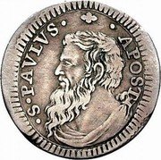 Italy Grosso Clement XI ND (1714) XV KM# 754 S PAVLVS APOST coin reverse Italy Grosso Clement XI ND (1714) XV KM# 754 S PAVLVS APOST coin reverse