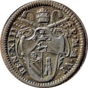 Italy Grosso Benedict XIII ND (1726) ND(1726)-VI KM# 815 BEN XIII P M A VI coin obverse Italy Grosso Benedict XIII ND (1726) ND(1726)-VI KM# 815 BEN XIII P M A VI coin obverse