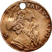 Italy Grosso Benedict XIV ND (1745) V KM# 950 S PAVLVS APOS coin reverse Italy Grosso Benedict XIV ND (1745) V KM# 950 S PAVLVS APOS coin reverse