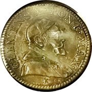 Italy Grosso Clement X ND KM# 339 CLEMENS X PONT MAX coin obverse Italy Grosso Clement X ND KM# 339 CLEMENS X PONT MAX coin obverse