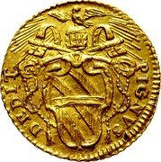 Italy Mezzo Zecchino Clement XII 1739 KM# 223 DEDIT PIGNVS coin reverse Italy Mezzo Zecchino Clement XII 1739 KM# 223 DEDIT PIGNVS coin reverse