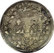 Italy Piastra Urbano VIII 1643 GM XXI KM# 205 RO MA coin reverse Italy Piastra Urbano VIII 1643 GM XXI KM# 205 RO MA coin reverse