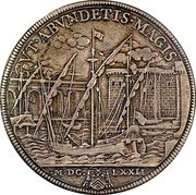 Italy Piastra Clemente X 1672 MDCLXXII KM# 353 VT AMVNDETIS MAGIS MDCLXXII coin reverse