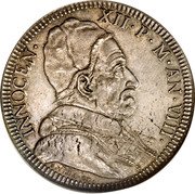 Italy Piastra Innocent XII 1698 VIII KM# 608 INNOCEN XII P M AN VIII S VRBA OP coin obverse Italy Piastra Innocent XII 1698 VIII KM# 608 INNOCEN XII P M AN VIII S VRBA OP coin obverse