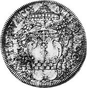 Italy Piastra Cardinal Giovanni Spinola 1700 MDCC KM# 652 SEDE VACA NTE MDCC coin obverse Italy Piastra Cardinal Giovanni Spinola 1700 MDCC KM# 652 SEDE VACA NTE MDCC coin obverse