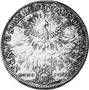 Italy Piastra Cardinal Giovanni Spinola 1700 MDCC KM# 652 NON VOS RELINQVAM OR HANOS ANNO IVELLI coin reverse Italy Piastra Cardinal Giovanni Spinola 1700 MDCC KM# 652 NON VOS RELINQVAM OR HANOS ANNO IVELLI coin reverse