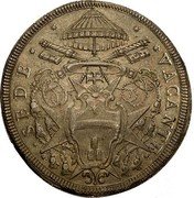 Italy Piastra Annibale Albani 1724 MDCCXXIV KM# 802 SEDE VACANTE coin obverse Italy Piastra Annibale Albani 1724 MDCCXXIV KM# 802 SEDE VACANTE coin obverse