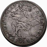 Italy Piastra Innocent XI ND (1676) I KM# 392 SANCTVS MATTHAEVS APOSTOLVS coin reverse