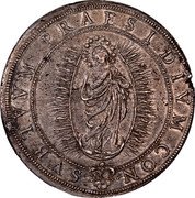 Italy Piastra Urbano VIII ND (1643) XX KM# 184 SVBTVVM PRAES LDIVM CON coin reverse Italy Piastra Urbano VIII ND (1643) XX KM# 184 SVBTVVM PRAES LDIVM CON coin reverse