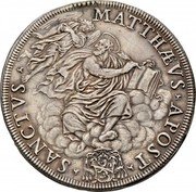 Italy Piastra Innocent XI ND (1676) I KM# 393 MATTHÆVS APOST SANCTVS coin reverse