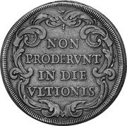 Italy Piastra Innocent XI ND (1682) VII KM# 427 NON PRODERVNT IN DIE VLTIONIS coin reverse Italy Piastra Innocent XI ND (1682) VII KM# 427 NON PRODERVNT IN DIE VLTIONIS coin reverse
