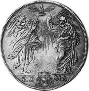 Italy Piastra Alexander VIII ND (1689) I KM# 498.1 RO MA coin reverse Italy Piastra Alexander VIII ND (1689) I KM# 498.1 RO MA coin reverse