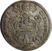 Italy Piastra Clemente XI Basilica of Santa Maria Maggiore ND (1704) VI KM# 673 CLEMENS XI PONT M A VI coin obverse Italy Piastra Clemente XI Basilica of Santa Maria Maggiore ND (1704) VI KM# 673 CLEMENS XI PONT M A VI coin obverse