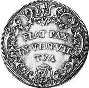 Italy Piastra Clemente XI ND (1708) VII KM# 710 FIAT PAX IN VIRTVTE TVA coin reverse Italy Piastra Clemente XI ND (1708) VII KM# 710 FIAT PAX IN VIRTVTE TVA coin reverse