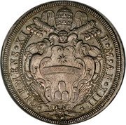 Italy Piastra Clemente XI ND (1713) XIII KM# 752 CLEMENS XI P M AN XIII coin obverse Italy Piastra Clemente XI ND (1713) XIII KM# 752 CLEMENS XI P M AN XIII coin obverse