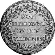 Italy Piastra Innocent XI ND KM# 407 NON TRODERVNT IN DIE VLTIONIS coin reverse Italy Piastra Innocent XI ND KM# 407 NON TRODERVNT IN DIE VLTIONIS coin reverse
