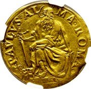 Italy Quadrupla Scudo D'oro Paul V ND (1606) II KM# 45 S PAVLVS AL MA ROMA coin reverse Italy Quadrupla Scudo D'oro Paul V ND (1606) II KM# 45 S PAVLVS AL MA ROMA coin reverse