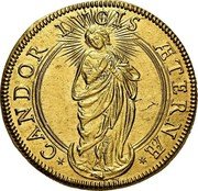 Italy Quadrupla Scudo D'oro Clement IX ND (1667) KM# 288 CANDOR LVCIS ÆTERNÆ coin reverse Italy Quadrupla Scudo D'oro Clement IX ND (1667) KM# 288 CANDOR LVCIS ÆTERNÆ coin reverse