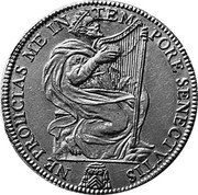 Italy Quadrupla Scudo D'oro Clement X ND KM# 347 NE PRONCIAS ME IN TEM PORE SENECTVTIS coin reverse