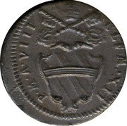 Italy Quattrino Clement XII 1738 1738-VIII KM# 883 CLEM XII P M A VIII coin obverse