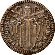 Italy Quattrino Benedict XIV 1751 XII KM# 1174 BENED XIV PON M A XII coin obverse Italy Quattrino Benedict XIV 1751 XII KM# 1174 BENED XIV PON M A XII coin obverse