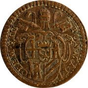 Italy Quattrino Clement XIII 1758 I KM# 1182.2 CLEM XIII PON M A I coin obverse Italy Quattrino Clement XIII 1758 I KM# 1182.2 CLEM XIII PON M A I coin obverse