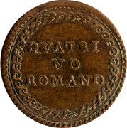 Italy Quattrino Clement XIII 1758 I KM# 1182.2 QVATRI NO ROMANO coin reverse Italy Quattrino Clement XIII 1758 I KM# 1182.2 QVATRI NO ROMANO coin reverse