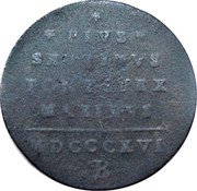 Italy Quattrino Pius VII 1816 B MDCCCXVI (1816)-XVI KM# 1276.2 PIVS SEPTIMVS PONTIFEX MAXIMVS MDCCCXVI B coin reverse Italy Quattrino Pius VII 1816 B MDCCCXVI (1816)-XVI KM# 1276.2 PIVS SEPTIMVS PONTIFEX MAXIMVS MDCCCXVI B coin reverse