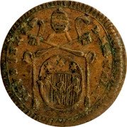 Italy Quattrino (Pius VI) KM# 1242 PIVS SEXT P M A XXIII coin obverse Italy Quattrino (Pius VI) KM# 1242 PIVS SEXT P M A XXIII coin obverse